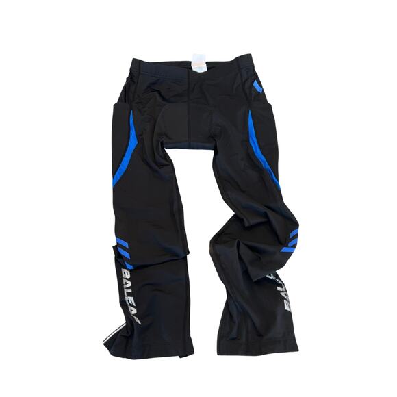 Baleaf men’s cycling pants size L padded side and back pockets black and blue - Picture 1 of 14